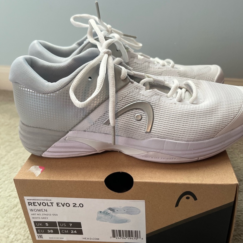 Head Revolt Evo 2.0 Women's Tennis Shoes - Light Gray